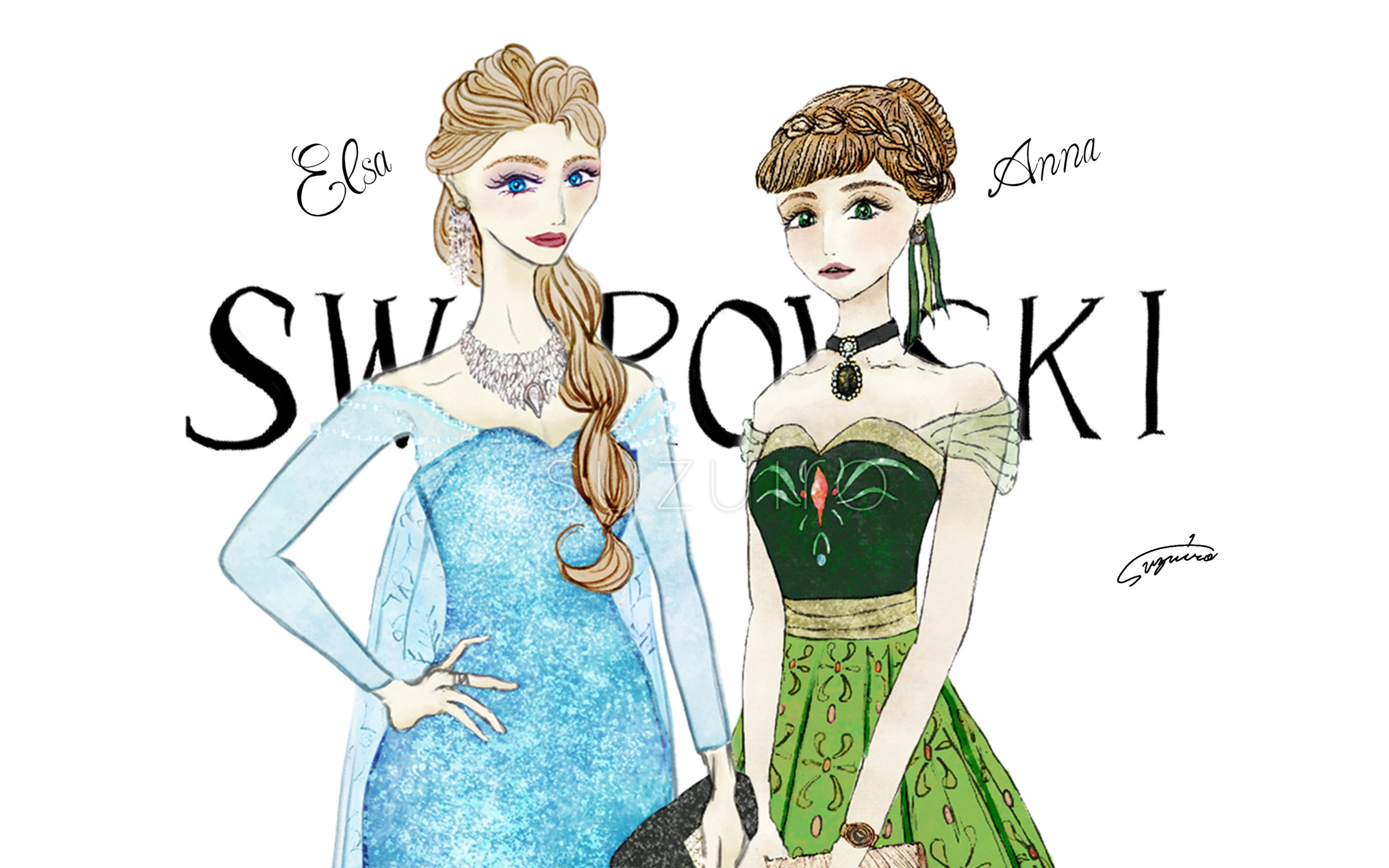 Frozen x SWAROVSKI|Illustration Column
